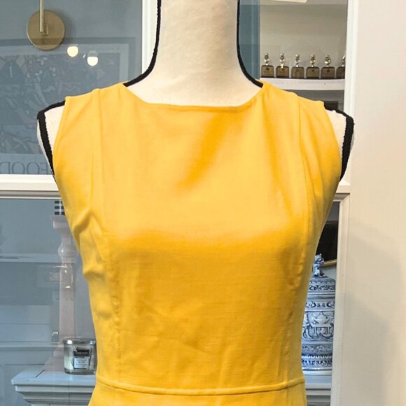 Union Made Yellow Sleeveless Cut Out Dress 8 - Picture 4 of 13